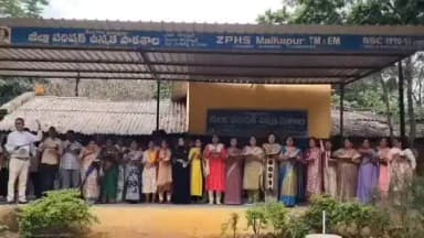 సంగారెడ్డి: మల్కాపూర్ లో పర్యావరణ కాపాడుదామని ప్రతిజ్ఞ చేసిన ఉపాధ్యాయులు