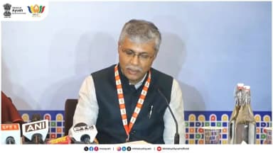 Vaidya Rajesh Kotecha, Secretary, Ministry of Ayush, addressed the media in a joint press conference with Punya Salila Srivastava, Secretary, Ministry of Health & Family Welfare, following the BRICS Meeting on Traditional, Complementary and Integrative Medicine (TCIM).
He highlighted India's proposal for a BRICS Expert Working Group on TCIM, the outcomes of the dedicated Side Event on Capacity Building, Education and Human Resource Development in TCIM, and emphasised the importance of research, education, academic collaboration and institutional partnerships in strengthening cooperation among BRICS Member States.
#BRICS2026 #BRICSIndia2026 #IndiaBRICSChairship #AyushforAll #Ayushforall #PublicHealth #TraditionalMedicine #HealthForAll
@narendramodi @mppratapraojadhao @mdniyyoga @mib_india @akashvani_air @aiia_gov @ddnational @airnewsalerts @ani_trending @ptinews_multimedia @unitednewsofindia @mygovindia @mygovassamese @mygov.hindi
