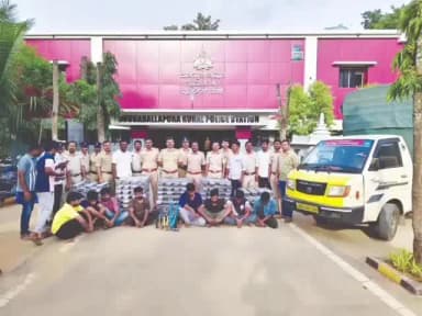 ದೊಡ್ಡಬಳ್ಳಾಪುರ: 8 ಮಂದಿ ಅಂತಾರಾಜ್ಯ ಕೇಬಲ್ ಕಳ್ಳರ ಬಂಧನ ಮಾಡಿದ ದೊಡ್ಡಬಳ್ಳಾಪುರ ಪೊಲೀಸರು