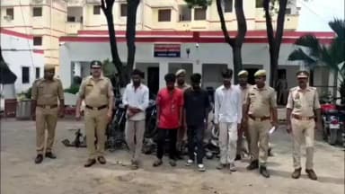 गौरीगंज: ऑपरेशन चक्रव्यूह में अमेठी पुलिस ने 15 चोरी की बाइक के साथ चार वाहन चोरों को किया गिरफ्तार