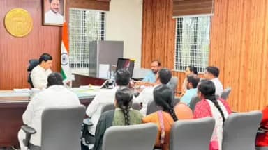 మేడ్చల్: మేడ్చల్ కలెక్టర్ ని మర్యాదపూర్వకంగా కలిసిన కాంగ్రెస్ నాయకులు