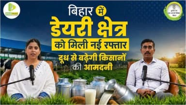 बिहार में डेयरी क्षेत्र नई रफ्तार से बढ़ रहा है आगे। किसानों की आय, रोजगार और आधुनिक डेयरी सुविधाओं से जुड़े बड़े बदलावों पर जानिए इस खास बातचीत में। Information & Public Relations Department, Government of Bihar Animal And Fisheries Resources Department, Government of Bihar