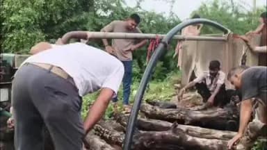 रेवदर: रेवदर के पामेरा गांव में कृषि कुएं में दिखा विशालकाय अजगर, किसानों में दहशत, टीम ने किया अजगर का रेस्क्यू