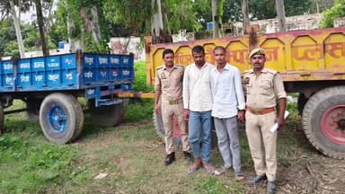सगड़ी: महराजगंज थाना की पुलिस ने किसानों की ट्रैक्टर ट्रॉलियां बेचने वाले गिरोह का पर्दाफाश किया, दो आरोपियों को गिरफ्तार किया