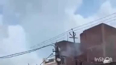 चांदपुर: चांदपुर में बिजनौर मार्ग पर विद्युत पोल में लगी आग, विद्युत विभाग ने बंद की सप्लाई