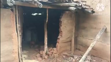 जलडेगा: मामा भगिना जामपानी में अकेला जंगली हाथी ने मचाया उत्पात, छः घरों को किया क्षतिग्रस्त