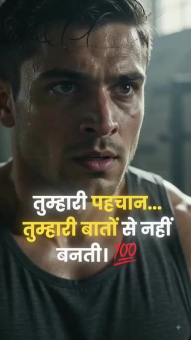 सिर्फ़ बातें करने से पहचान नहीं बनती...
पहचान बनती है रोज़ की मेहनत, अनुशासन और लगातार किए गए काम से। 💯
आज ऐसा काम करो.