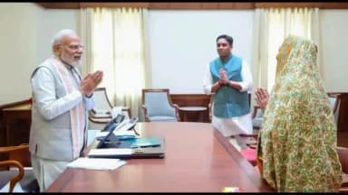 दमोह: सांसद राहुल सिंह ने परिवार सहित पीएम मोदी से मुलाकात की, वीर राजा किशोर सिंह जूदेव की प्रतिमा भेंट कर हिंडोरिया बुलाया
