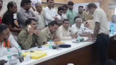 रावतभाटा: रावतभाटा में ब्राह्मणी बैराज पर विधायक का अल्टीमेटम, फोरलेन सड़क और मुआवजे से पहले काम नहीं शुरू होने देंगे