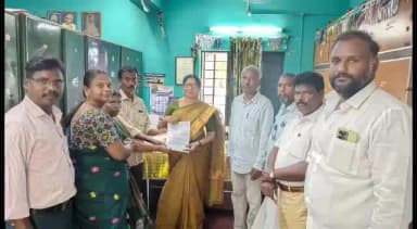 கீழ்வேளூர்: வேட்டைக்காரனிருப்பு அரசு மேல்நிலைப் பள்ளியில் கீழ்வேளூர் சட்டமன்ற உறுப்பினர் லதா நேரில் சென்று பார்வையிட்டு ஆய்வு செய்தார்