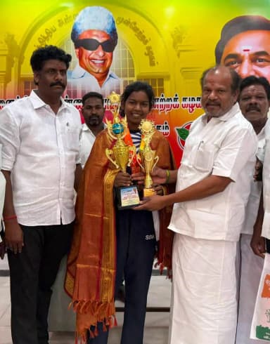 விழுப்புரம்: SBLF 13வது தேசிய விளையாட்டில் விழுப்புரம் மாணவி A. ஸ்ருதி 3000மீ ஓட்டத்தில் முதலிடம்!