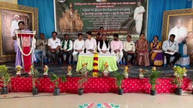 ಕೂಡ್ಲಿಗಿ: ಪಟ್ಟಣದ ಅಂಬೇಡ್ಕರ ಭವನದ ಸಭಾಂಗಣದಲ್ಲಿ ಮದ್ಯ ವರ್ಜನಾ ಶಿಬಿರದ ಸಮಾರೋಪ ಸಮಾರಂಭ ಕಾರ್ಯಕ್ರಮ