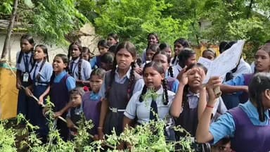 भाटापारा: भाटापारा में जर्जर स्कूल व खराब सड़क की मांग को लेकर छात्रों और ग्रामीणों ने किया चक्काजाम