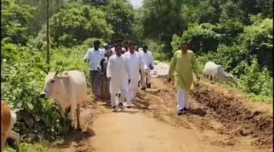 ଯାଜପୁର: ଦଶରଥପୁର ବ୍ଲକ କାଣୀ ନଦୀ ଘାଇ ନିକଟରେ ପହଂଚି ସ୍ଥିତି ଅନୁଧ୍ୟାନ କଲେ ରାଜ୍ୟ କଂଗ୍ରେସ ପ୍ରତିନିଧି