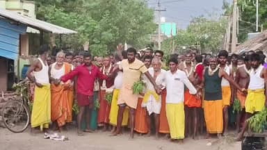 உளுந்தூர்பேட்டை: ப.கிள்ளனூர் ஸ்ரீ திரெளபதி அம்மன் கோவிலில் நடைபெற்ற திமீதி திருவிழா