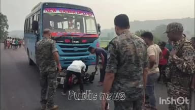 गावां: बाइक और बस की टक्कर में बाइक सवार किशोर की मौत