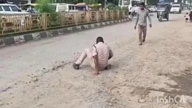 गोपद बनास: सम्राट चौराहे पर नशे की हालत में आरक्षक का वीडियो सोशल मीडिया पर वायरल