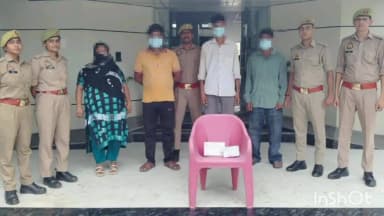 गाज़ियाबाद: इंदिरापुरम में अनैतिक देह व्यापार का भंडाफोड़, 3 पुरुष और 1 महिला गिरफ्तार, ₹8800 बरामद