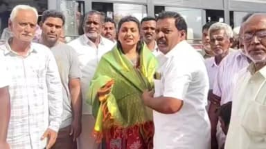 నగరి: మాతమ్మ తిరునాళ్ల కార్యక్రమంలో పాల్గొన్న నగిరి మాజీ ఎమ్మెల్యే ఆర్కే రోజా