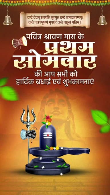 वन्दे देवम् उमापतिं सुरगुरुं वन्दे जगत्कारणम्।
वन्दे पन्नगभूषणं मृगधरं वन्दे पशूनां पतिम्॥
पवित्र श्रावण मास के प्रथम सोमवार की आप सभी को हार्दिक बधाई एवं शुभकामनाएं।
#SawanSomwar #Mahadev #हर_हर_महादेव #प्रथम_सोमवार #श्रावण_मास