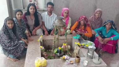 बामनवास: बामनबास हलकारा की झोपड़ी में गांव में शिवलिंग का जलाभिषेक, अच्छी वर्षा की कामना