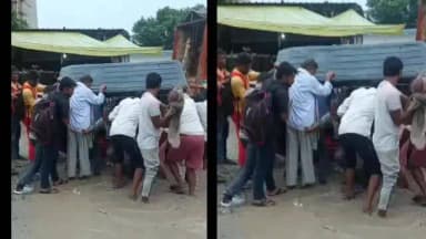 पडरौना: बिहार-यूपी को जोड़ने वाली सड़क पर बड़ा हादसा, 4 माह का बच्चा पानी में गिरा