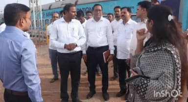 सूरजपुर: विश्रामपुर स्टेशन पर 16 अगस्त से पहुंचेगी लाइफ लाइन एक्सप्रेस, कलेक्टर ने तैयारियों का लिया जायजा