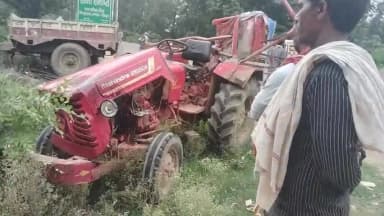 karwi Bedi puliya me trektar palta