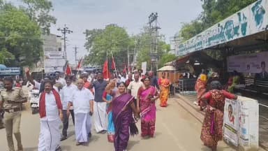 மானாமதுரை: உதயநிதி கைது எதிர்ப்பு: மானாமதுரையில் முன்னாள் யூனியன் பெண் சேர்மன் சாலையில் உருண்டு போராட்டம் – திமுகவினர் மறியல், பரபரப்பு