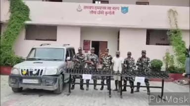 बसंतपुर: एसएसबी 45वीं बटालियन ने 100 वॉकी-टॉकी, स्कॉर्पियो और ₹2.63 लाख नेपाली मुद्रा जब्त की, 2 गिरफ्तार