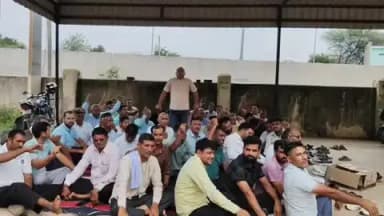 लोहारू: निजीकरण के विरोध में बिजली कर्मचारियों का तीन दिवसीय रोष प्रदर्शन शुरू, 11 से 13 अगस्त की हड़ताल का किया आह्वान