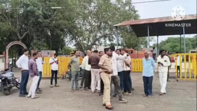 आगर: 51 हजार कलश यात्रा को लेकर कृषि उपज मंडी में तैयारियों का एसडीएम व एसडीओपी ने निरीक्षण
