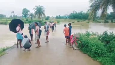 କୁଚିଣ୍ଡା: ଭୋଜପୁର ସୋଲଘରା ରେ ପୋଖରୀ ଆଡ଼ିବନ୍ଧ ଭାଙ୍ଗି ୭୦ ଏକର ଚାଷଜମି ଜଳମଗ୍ନ