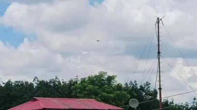 সাব্রুম: সাব্রুমে ভারত বাংলাদেশ সীমান্তের আকাশে বাংলাদেশের হেলিকপ্টার টহল,চাঞ্চল্য