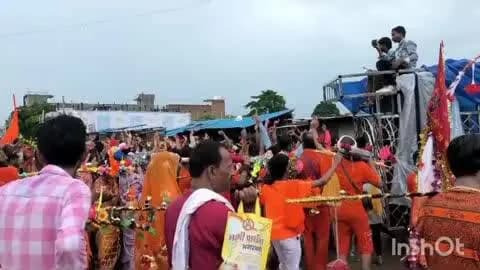 ब्यौहारी: भमरसेन से पैदल गोदावल धाम पहुंचे कावड़िए, भगवान शिव को चढ़ाया जल