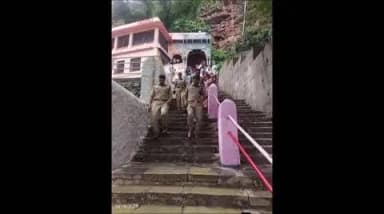 नीमच नगर: सुखानद धाम में सुरक्षा व्यवस्था का एसपी ने लिया जायजा