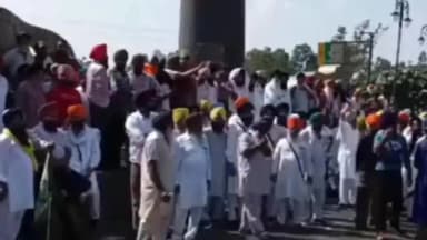 अम्बाला: अंबाला में किसानों ने दिल्ली-अमृतसर हाईवे जाम किया; पुलिस ने समय दिया, गिरफ्तारी की भी बात कही