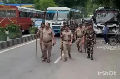 हरिद्वार: स्वतंत्रता दिवस की पूर्वसंध्या पर सुरक्षा के कड़े इंतजाम, अर्धसैनिक बलों के साथ पुलिस ने संभाला मोर्चा