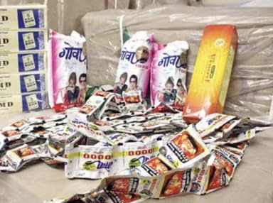 धाराशिव: वाशी-भूम पोलिसांच्या कारवाईत ६.५ लाखांच्या प्रतिबंधित गुटख्यावर बंदी