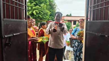 ବିଜେପୁର: ଅମାମୁଣ୍ଡା ଗ୍ରାମରେ ନୂତନ ଅଙ୍ଗନବାଡି କେନ୍ଦ୍ର ର ଶୁଭ ଉଦଘାଟନ