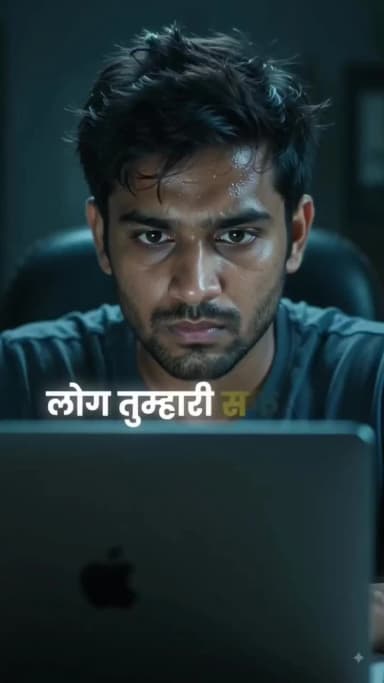 "लोग तुम्हारी सफलता से जलेंगे नहीं... 😏
पहले तुम्हारी मेहनत को नज़रअंदाज़ करेंगे।"
जब तक तुम संघर्ष कर रहे हो,
कोई