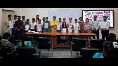 जगाधरी: राजकीय महाविद्यालय, अहड़वाला व्यासपुर में नए मतदाताओं के पंजीकरण हेतु स्वीप का विशेष कैंप
