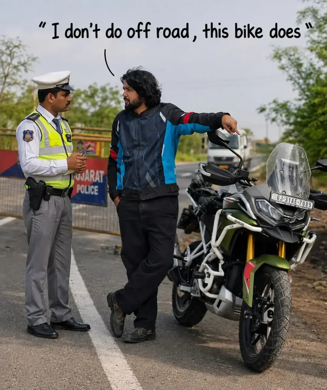 Sir Me Off road nahi karta sir, Ye karti he ise samjao aap
@tvsapacheseries , @ahmedabad_riders_community
<nis:link nis:type=tag nis:id=gujjurider nis:value=gujjurider nis:enabled=true nis:link/> <nis:link nis:type=tag nis:id=apachertx300 nis:value=apachertx300 nis:enabled=true nis:link/> <nis:link nis:type=tag nis:id=tvsapache nis:value=tvsapache nis:enabled=true nis:link/> <nis:link nis:type=tag nis:id=offroad nis:value=offroad nis:enabled=true nis:link/>