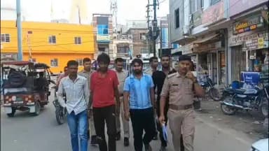 मुरैना नगर: फायरिंग के चार आरोपी गिरफ्तार, गाड़ी खराब होने पर एमएस रोड से पैदल कोर्ट पहुंचे, जुलूस के वीडियो हुए वायरल