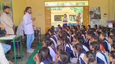 शाहबाद: 149 छात्राओं की हीमोग्लोबिन जांच की गई, एनीमिया से बचाव की दी गई जानकारी