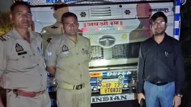 बहेड़ी: बिना आईएसटीपी और वैध परमिट के यूपी की सीमा में घुसे ट्रक को एसडीएम ने देवरनिया थाना क्षेत्र में पकड़ा