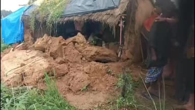 मड़िहान: संतनगर थाना क्षेत्र के थपनवा गांव में कच्चे मकान की दीवार गिरने से बुजुर्ग महिला की मौत, पति गंभीर रूप से घायल
