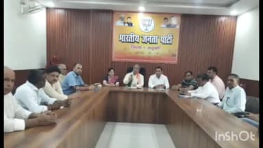 नारासन: मंगलौर रोड पर भाजपा जिला कार्यालय पर राज्यमंत्री ने पदाधिकारियों से सुनी जनसमस्याएं