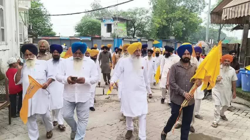 ਆਨੰਦਪੁਰ ਸਾਹਿਬ: ਸ਼੍ਰੋਮਣੀ ਅਕਾਲੀ ਦਲ ਅਤੇ ਐਸਜੀਪੀਸੀ ਵੱਲੋਂ ਭਾਈ ਚਾਵਲਾ ਦੀ ਅਗਵਾਈ ਚੋਂ ਕੱਢੀ ਗਈ ਰੋਸ ਰੈਲੀ ਬੰਦੀ ਸਿੰਘਾਂ ਦੀ ਰਿਹਾਈ ਦੀ ਮੰਗ