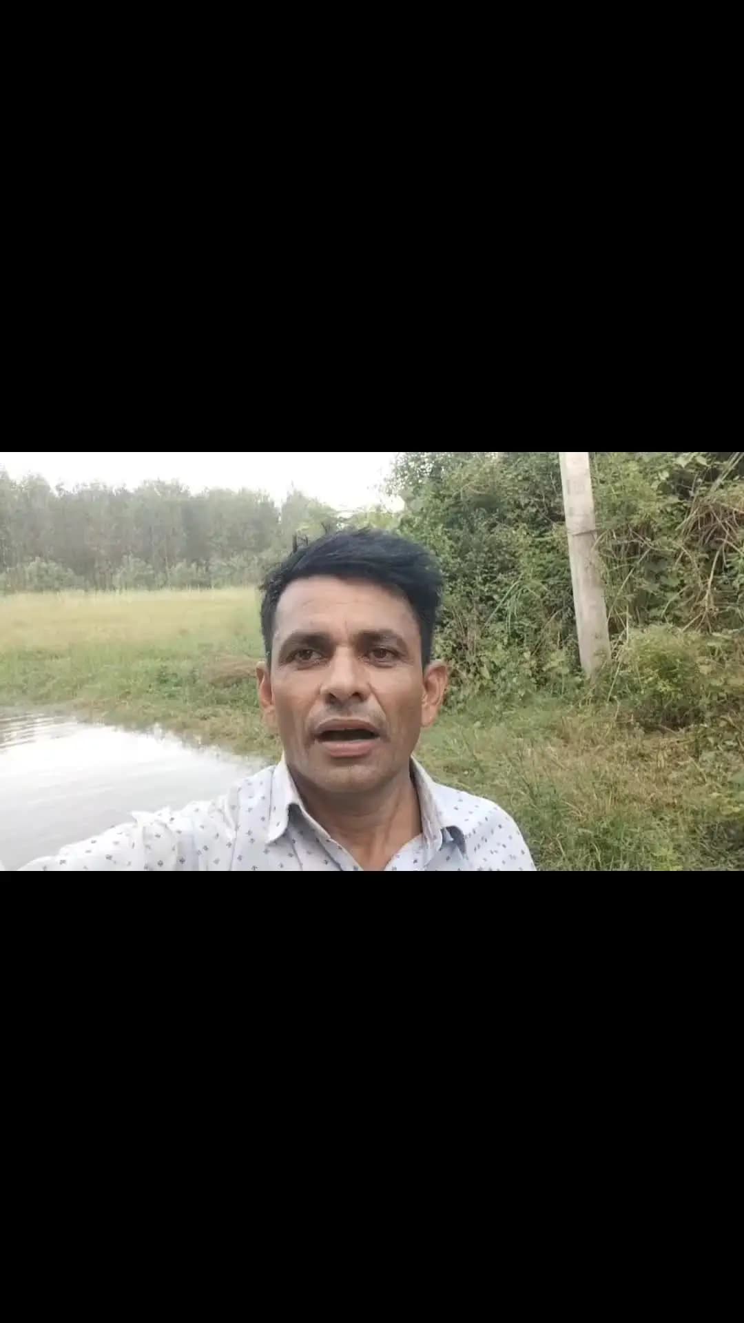 खानपुर: आज सुबह हुई भारी बारिश के कारण एक बार फिर से किसानों की फसलों में पानी ही पानी हो गया ।